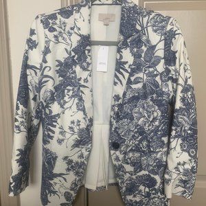 LOFT NWT Size 0 Floral Blazer